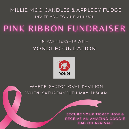 Millie Moo Candles & Appleby Fudge Pink Ribbon Event