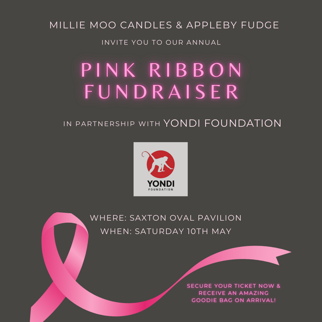 Millie Moo Candles & Appleby Fudge Pink Ribbon Event